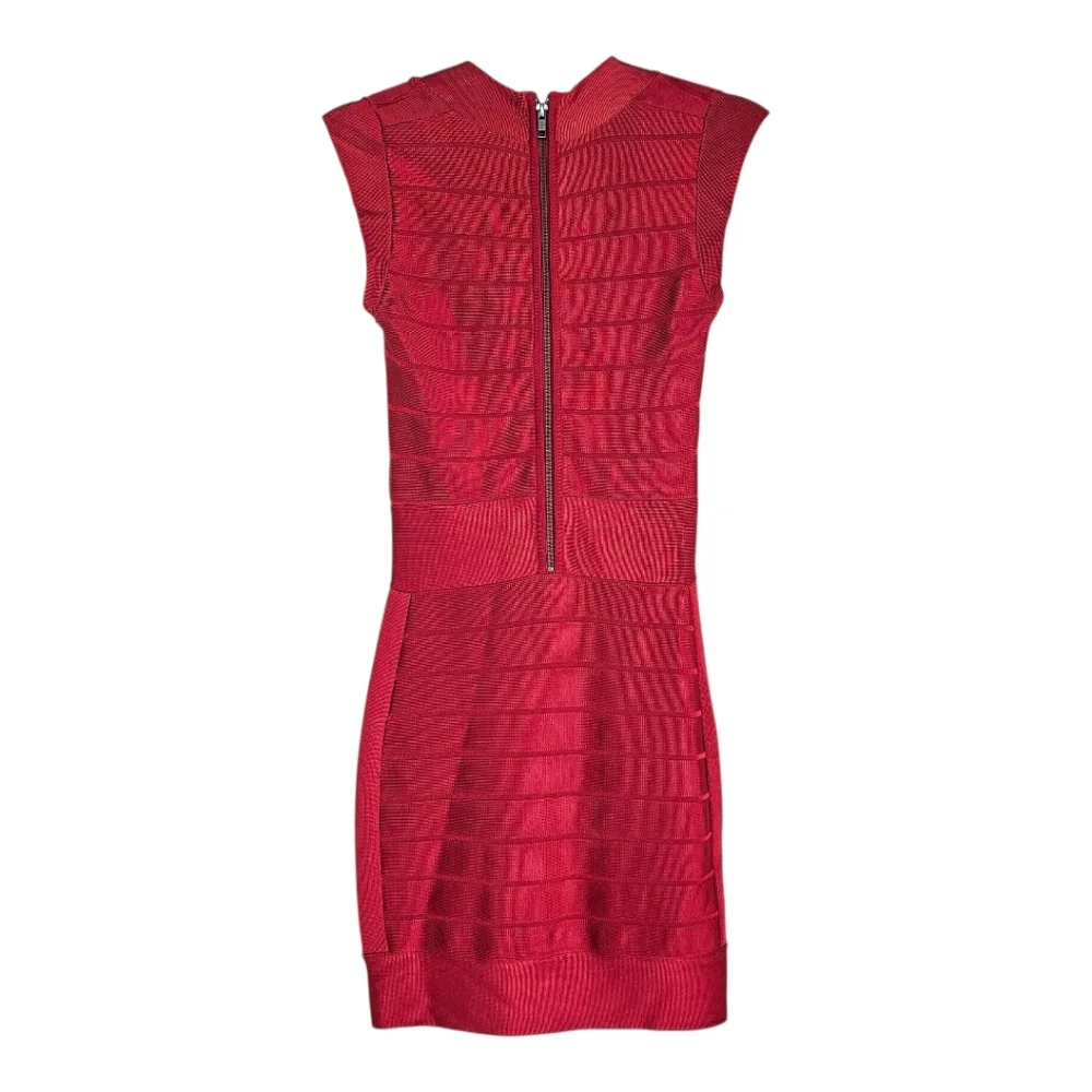 NWOT French Connection Bandage Red Mini Dress - size 2 - Picture 8 of 12